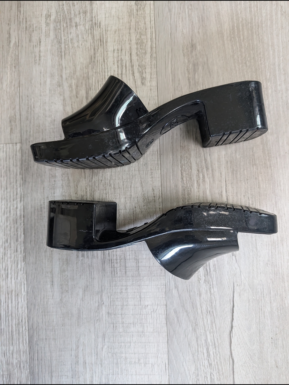 Black Women's Slide Sandals by